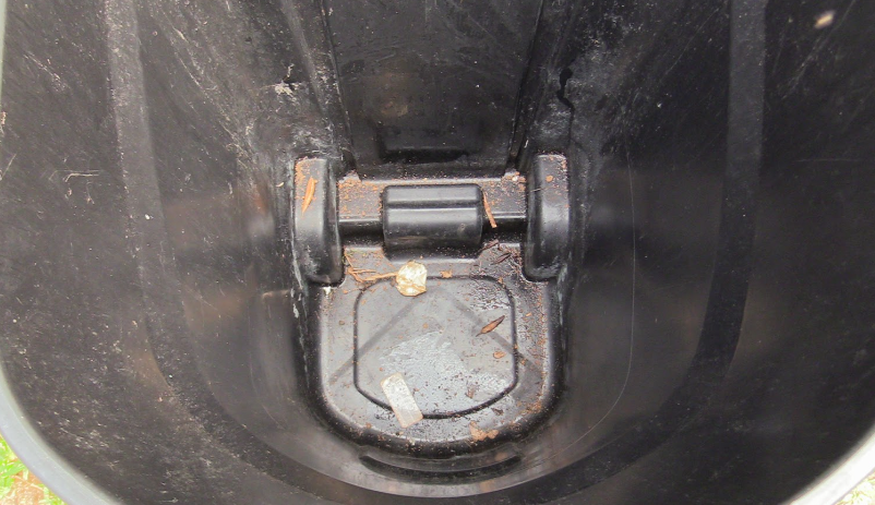 Dirty Bin Before Cleaning
